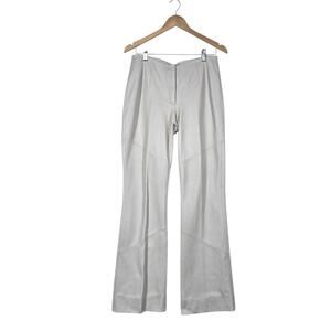 Venus Williams Wilsons Leather Pants sz 8 Beige Flare Leg Lined READ